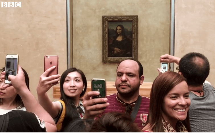selfie mona lisa