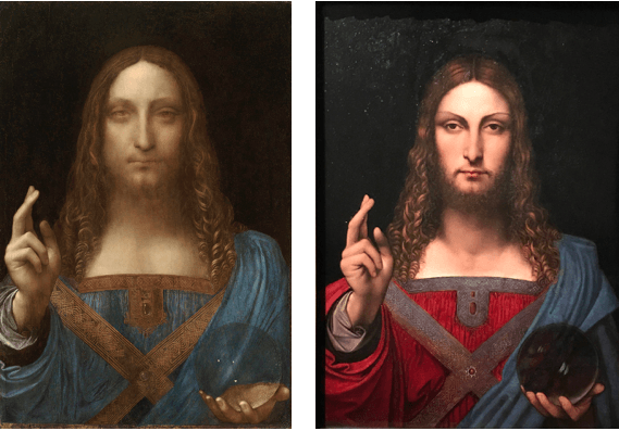 two versions of salvator mundi